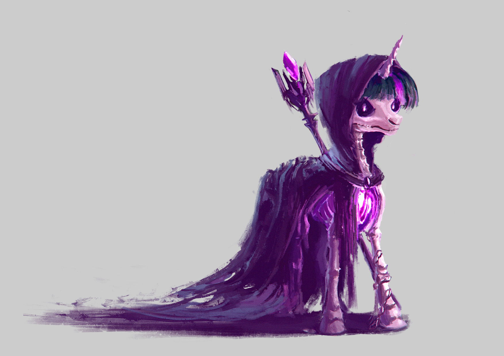 Lich Twilight - My little pony, Twilight sparkle, Lich, Necromancer, Art, Plainoasis