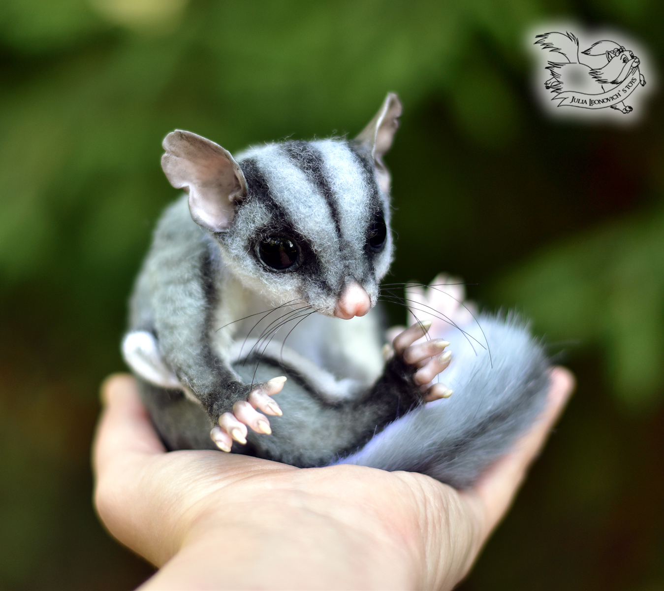 sugar possum toy - My, Sugar Possum, Possum, Mixed media, Author's toy, Handmade, Needlework without process, Animals, Longpost