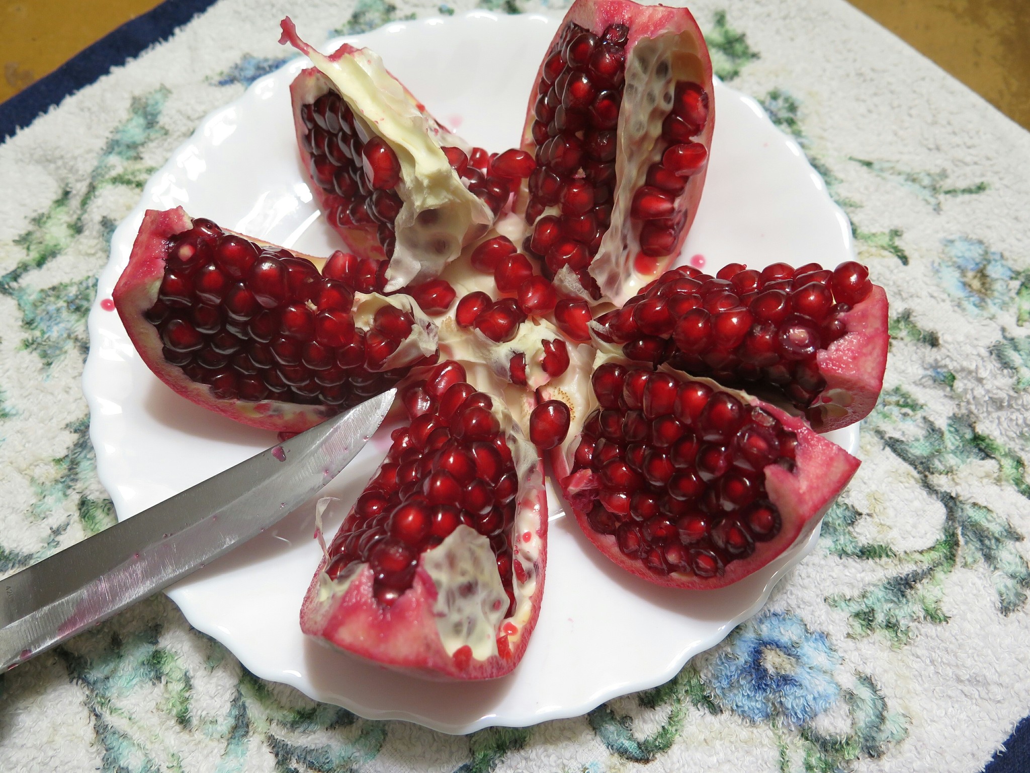 Death of a pomegranate. - My, The photo, Garnet, Grenades, Knife, Longpost, Hand grenade