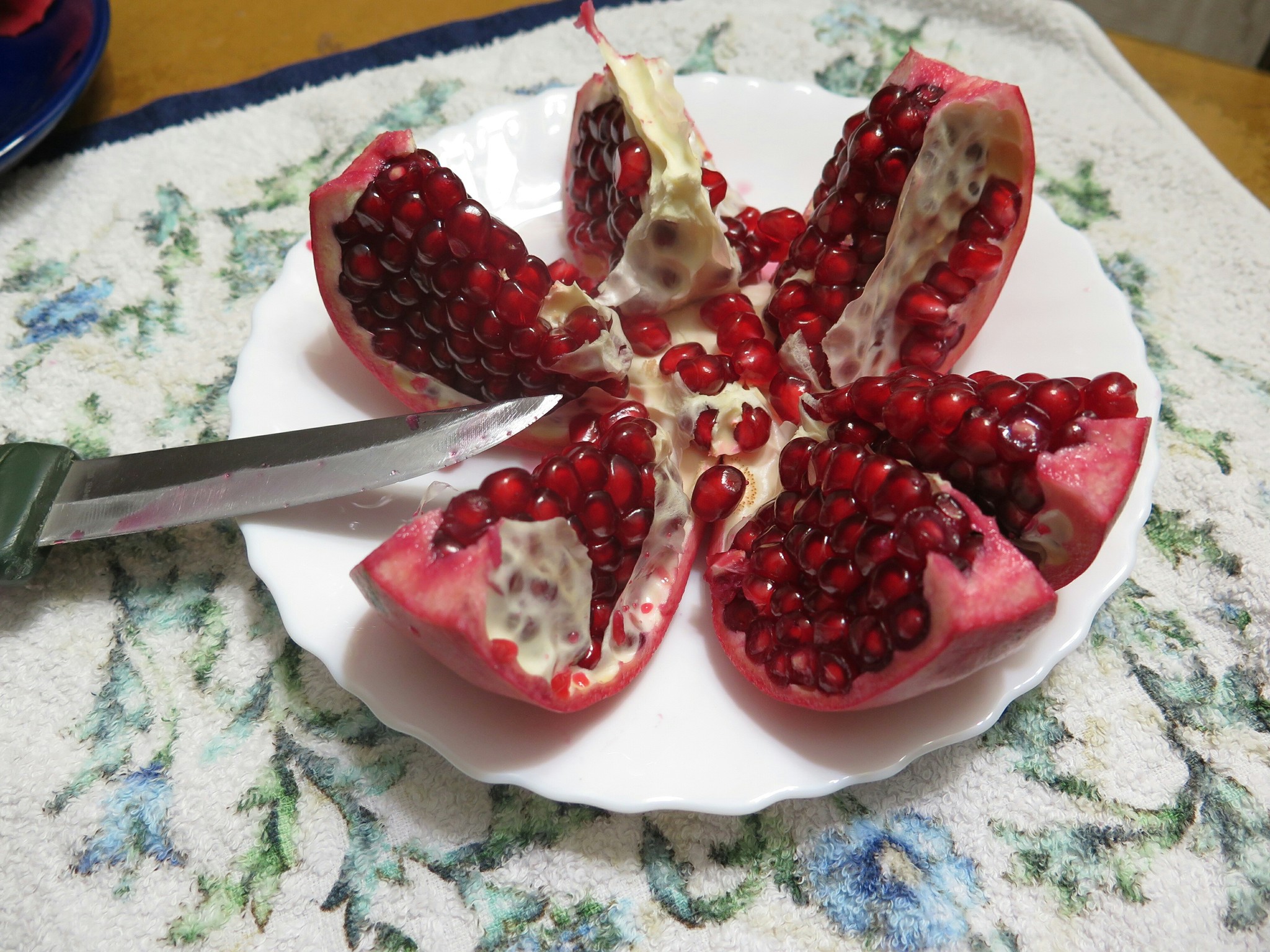 Death of a pomegranate. - My, The photo, Garnet, Grenades, Knife, Longpost, Hand grenade