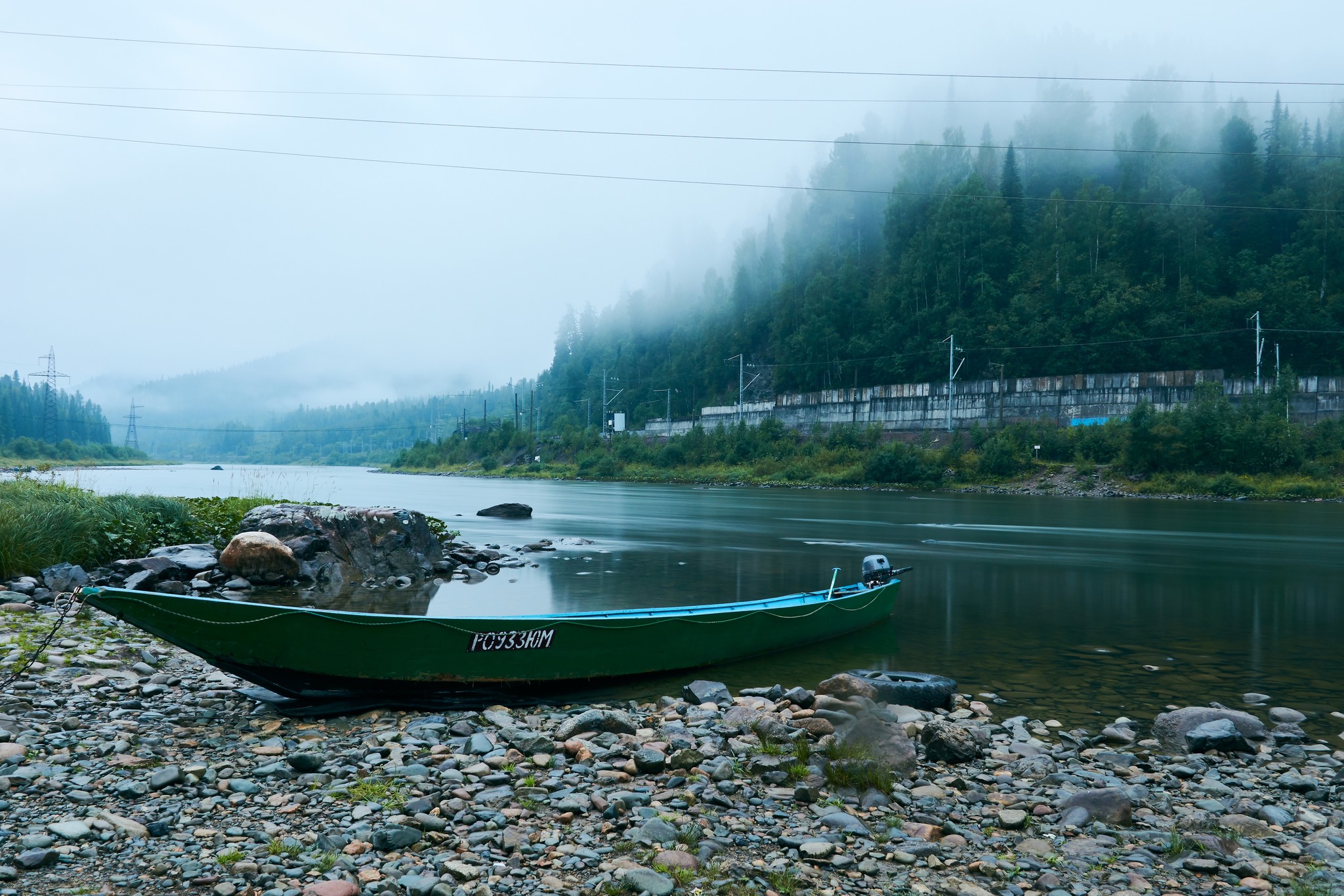 Morning on the Tom River - My, Beginning photographer, Morning, The mountains, Fog, Nikon d5300, Longpost