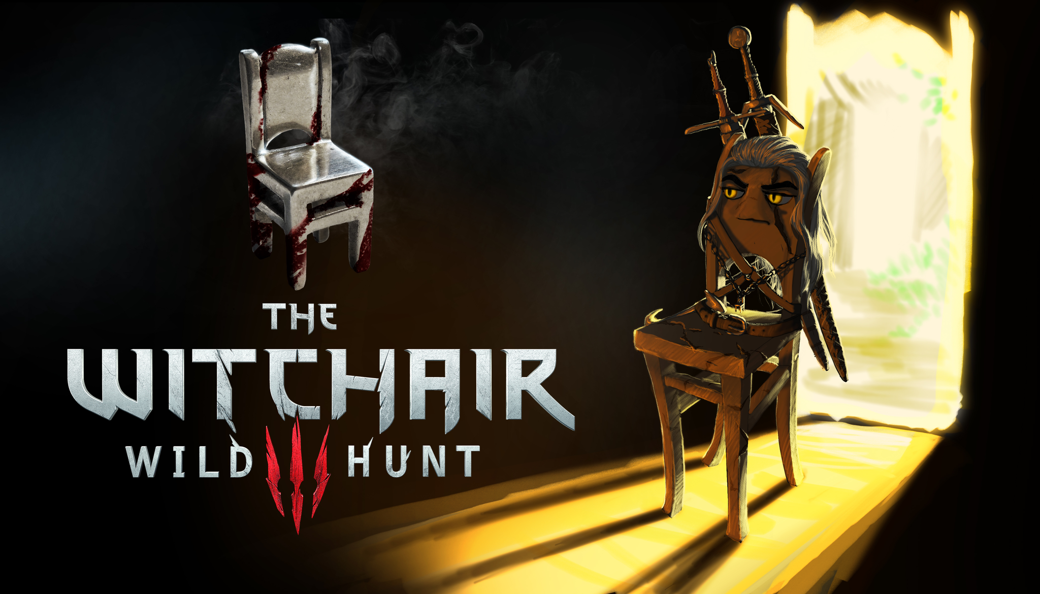 The Witchair - Witcher, The Witcher 3: Wild Hunt, Chair, Computer games, Art, Leda456