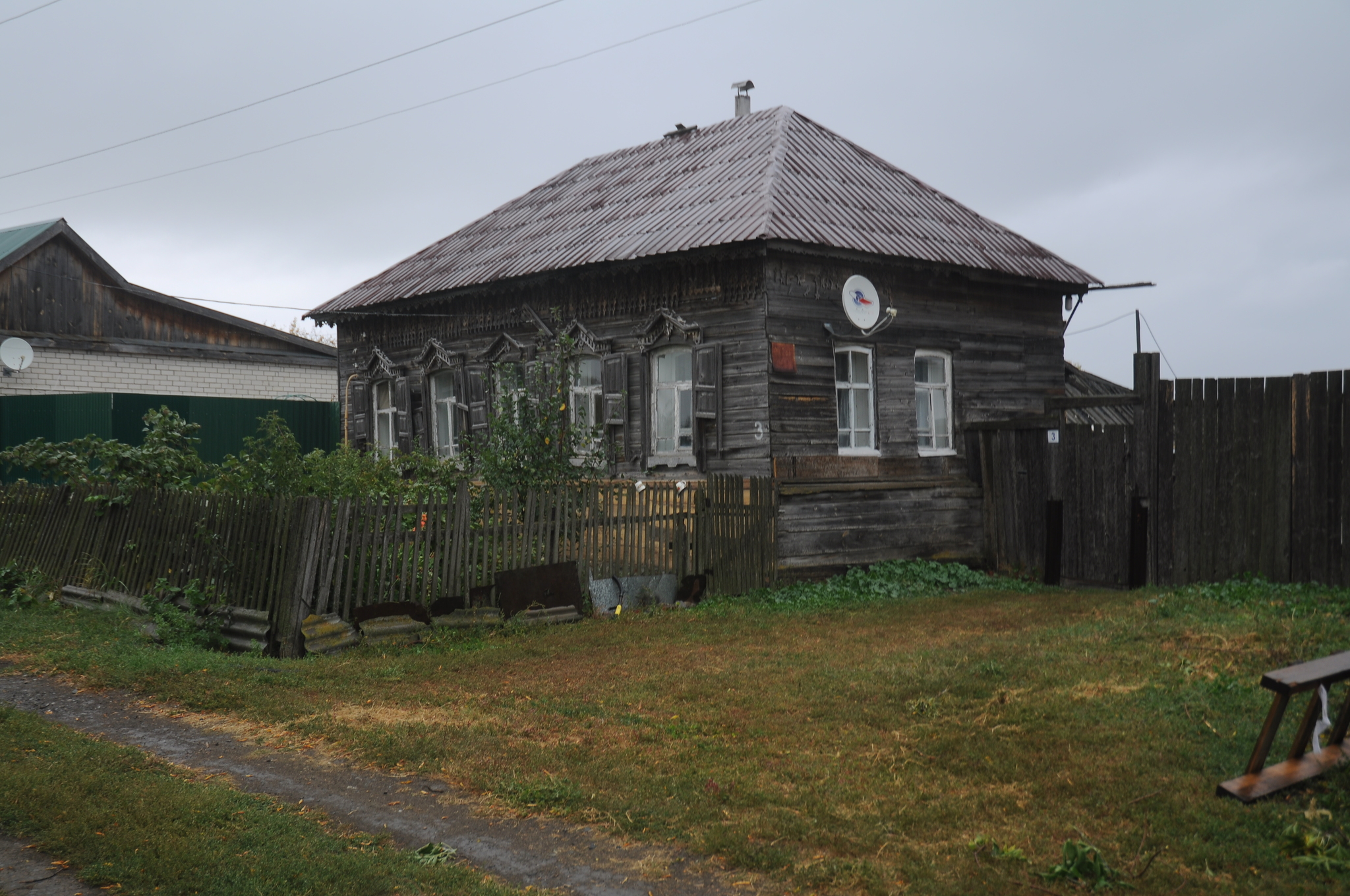 Поповка под Хвалынском. Дом со львом. | Пикабу