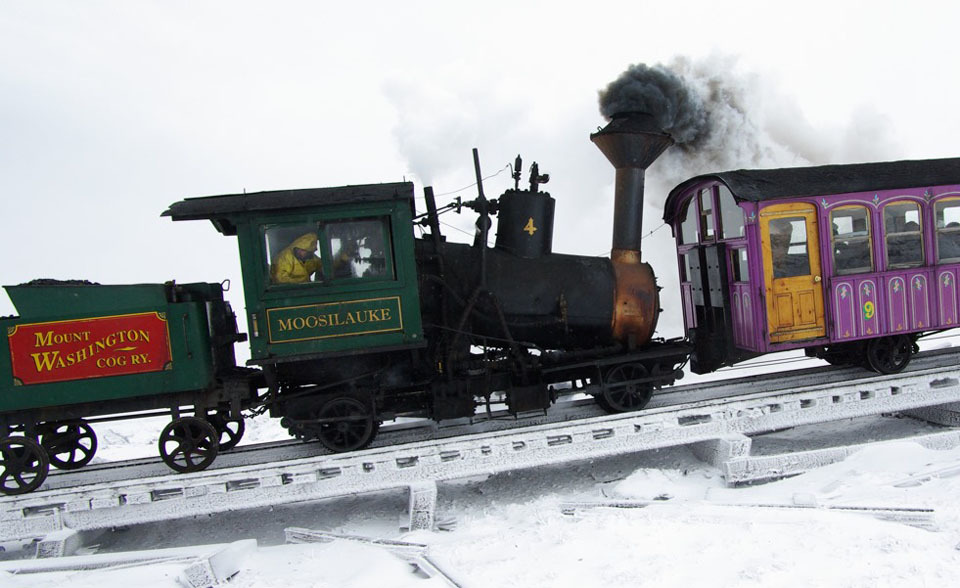 The first cog mountain railway. - Railway, Gear rail, USA, Longpost, Video