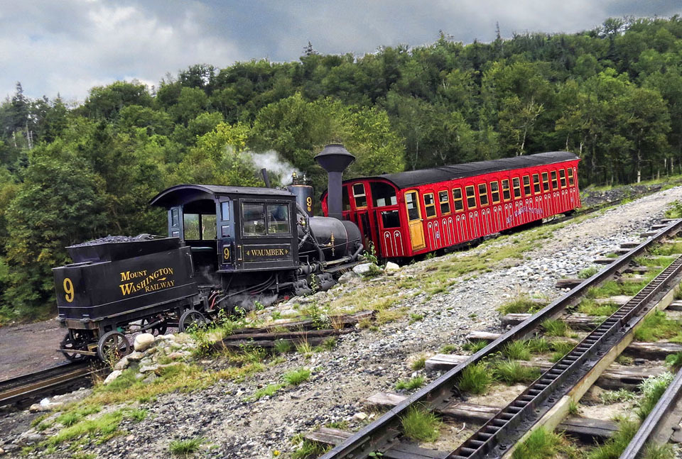 The first cog mountain railway. - Railway, Gear rail, USA, Longpost, Video