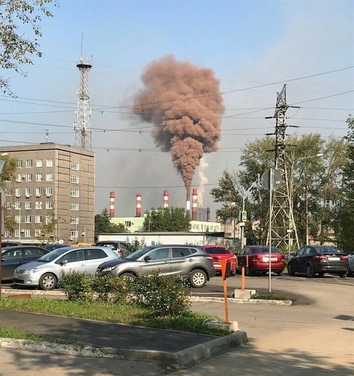 Добро пожаловать в Череповец! - Череповец, Загрязнение окружающей среды, Дым из трубы, Дым