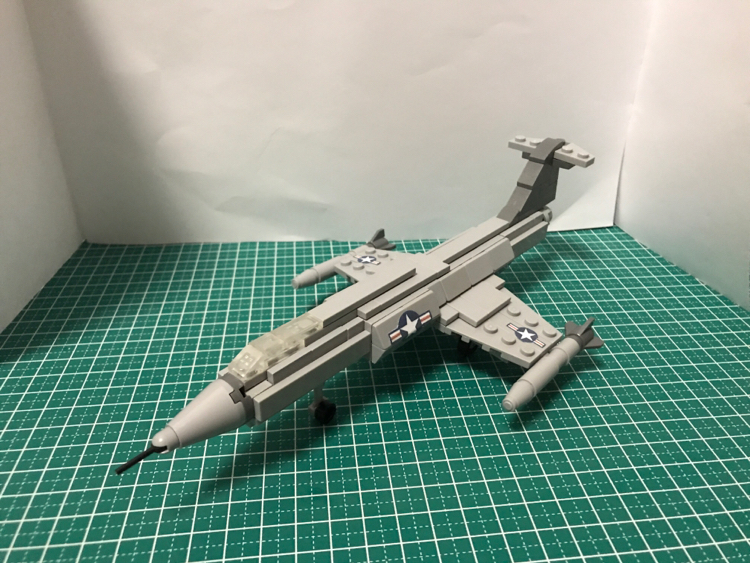 Lockheed F-104 Starfighter - Моё, Авиация, LEGO, Модели, Миниатюра, Длиннопост