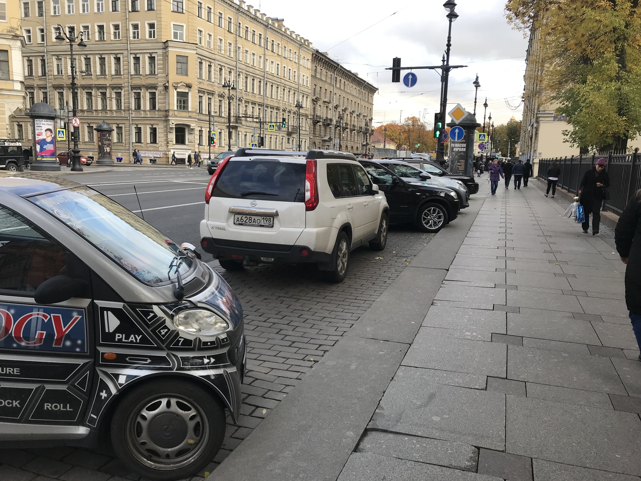 Parallel parking mastered! - My, Неправильная парковка, Traffic rules, Saint Petersburg, Nevsky Prospect, Longpost