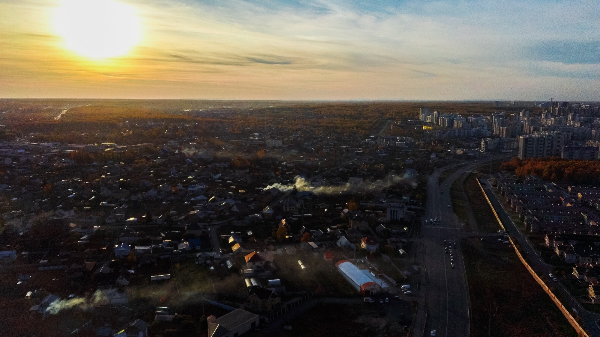 Chelyabinsk. - My, Chelyabinsk, Autumn, Quadcopter, The photo, Longpost