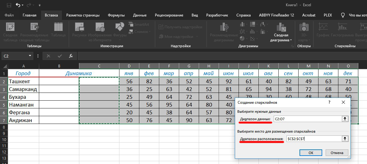 Спарклайны - Моё, Excel, Таблица, Лайфхак, Полезное, Длиннопост, Microsoft Excel