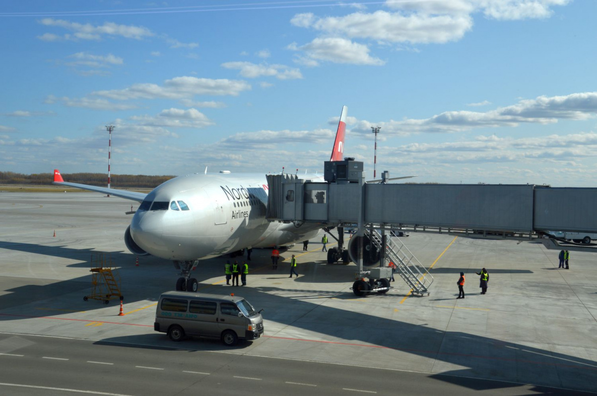 The new terminal of the Khabarovsk airport received the first flight - The airport, Khabarovsk, Terminal, Russia, Aviation, Airplane, Longpost