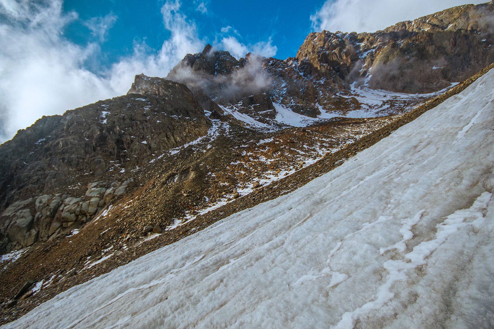 Along the Great Aktru Glacier - The mountains, Mountain Altai, Travels, Holidays in Russia, Tourism, The photo, Michael, Longpost, Altai Republic