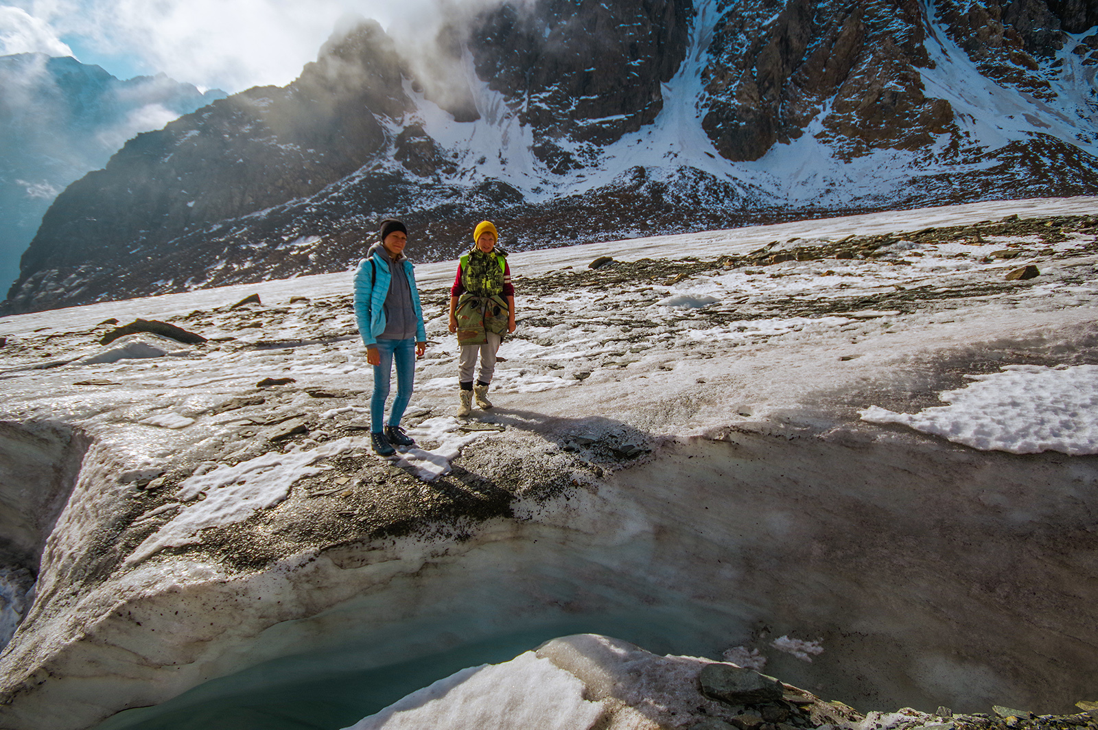 Along the Great Aktru Glacier - The mountains, Mountain Altai, Travels, Holidays in Russia, Tourism, The photo, Michael, Longpost, Altai Republic