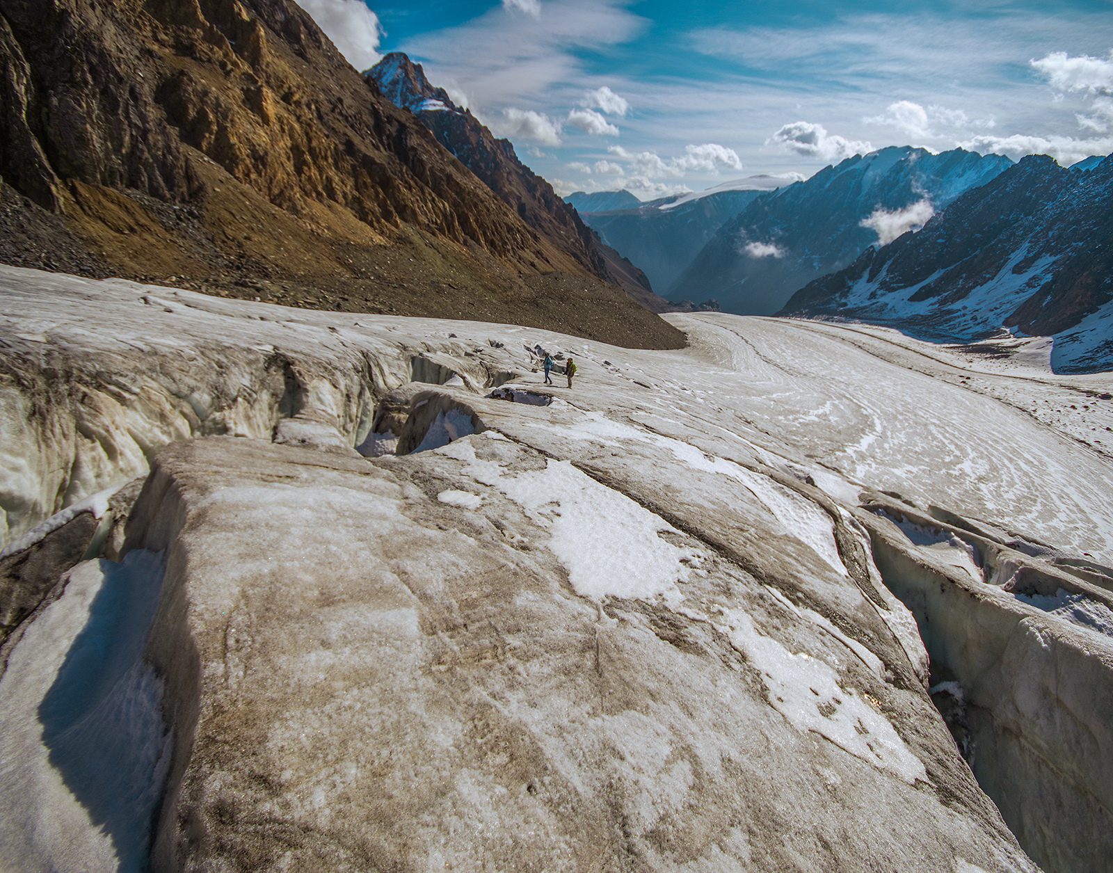 Along the Great Aktru Glacier - The mountains, Mountain Altai, Travels, Holidays in Russia, Tourism, The photo, Michael, Longpost, Altai Republic