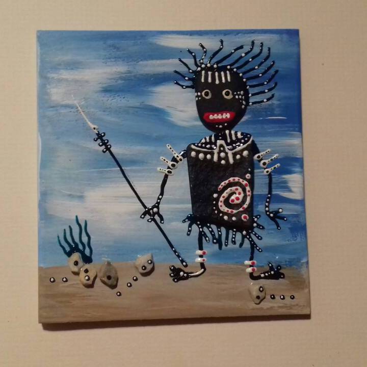 Natives 6. Lifetimes - My, A rock, Acrylic, Dam, Fantasy, Natives, Longpost