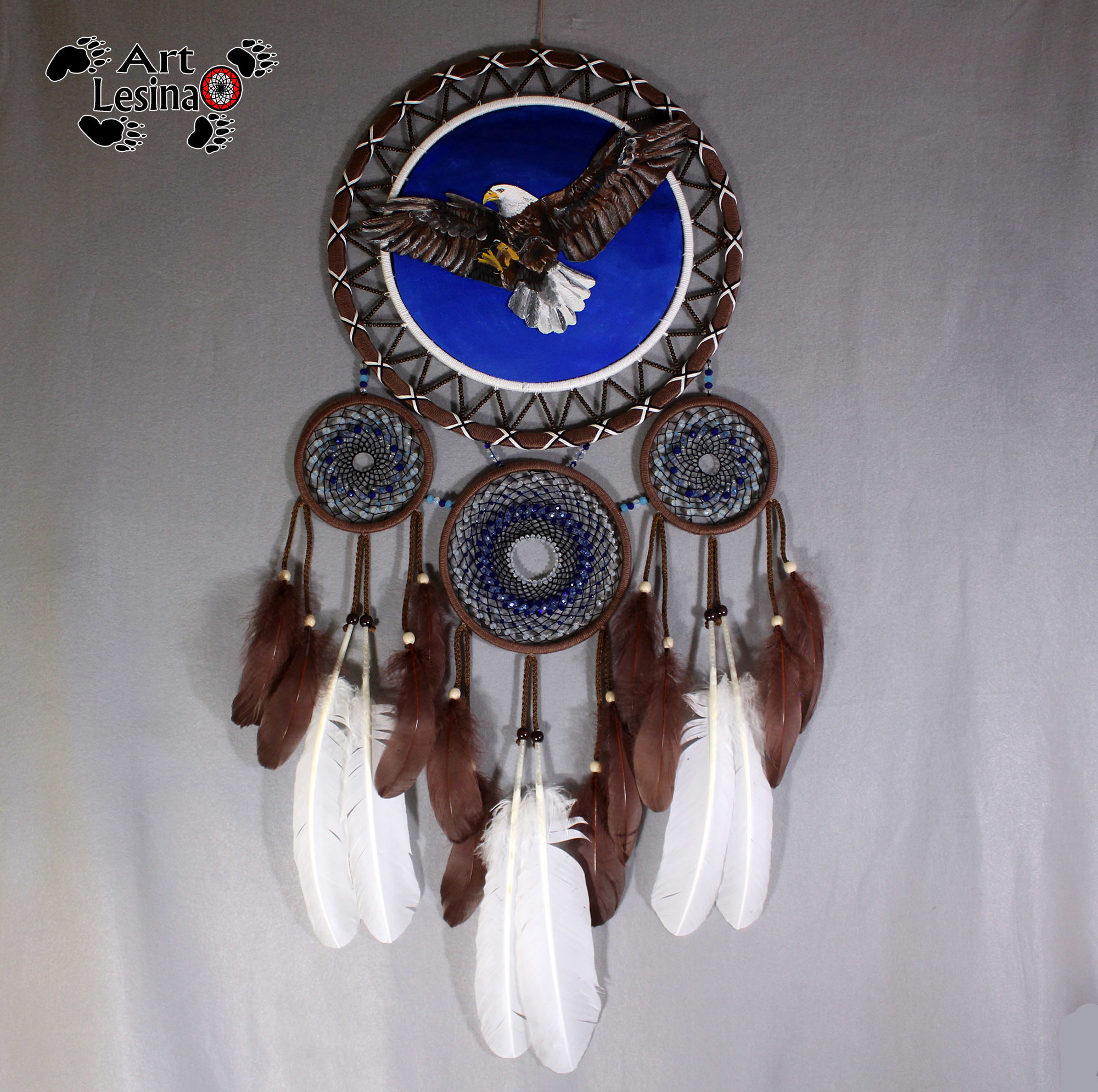 Large interior dream catchers. Lots of photos! - My, Dreamcatcher, Needlework without process, Amulet, With your own hands, Birds, Decor, Longpost