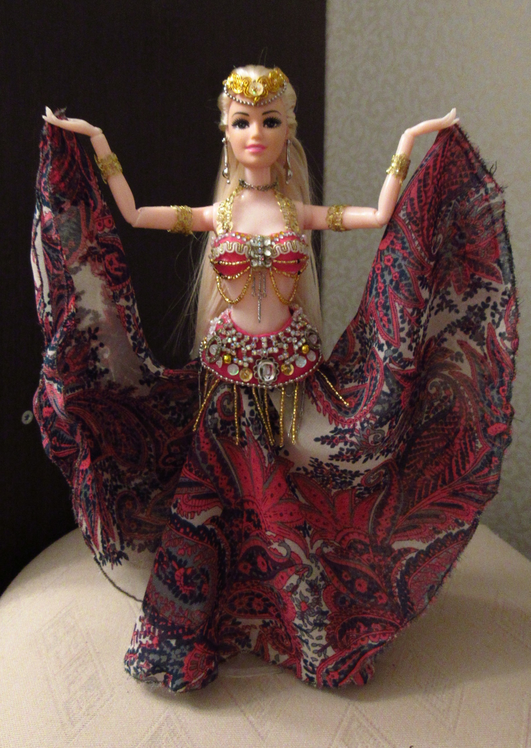 Oriental beauty Leila! - My, , Handmade dolls, Longpost, Gorgeous