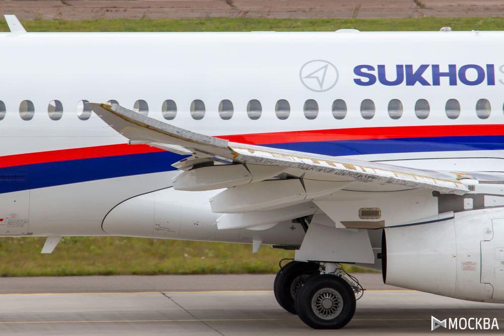 Sukhoi Superjet 100 with saber wingtip - Aviation, Sukhoi Superjet 100, Trial, Hggs, Dry, Longpost