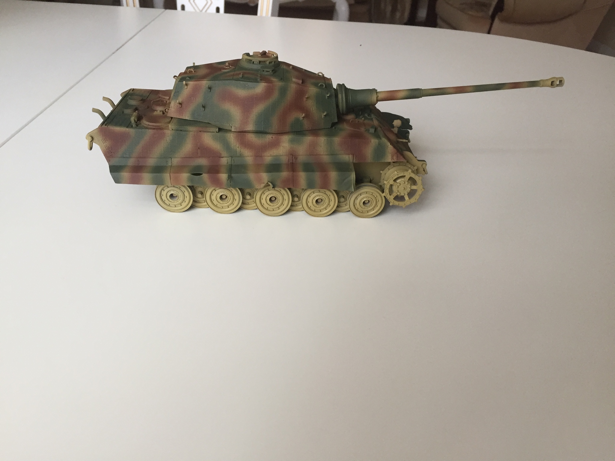 WIP King Tiger Sd.Kfz.182 от Звезды в 1:35 - Моё, Тигр 2, Королевский тигр, 1:35, Масштабная модель, Процесс, Сборка, Покраска, Длиннопост, Tiger II