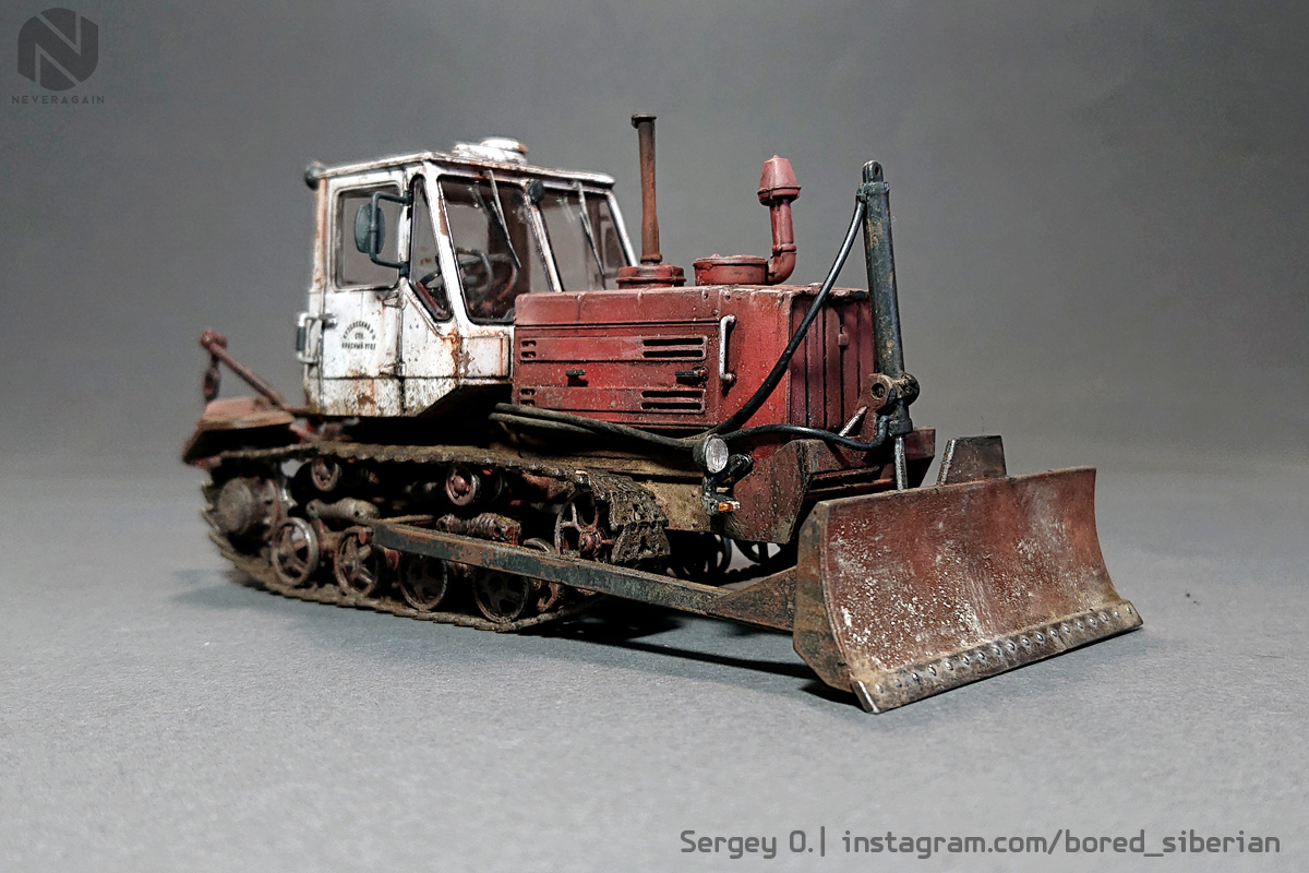 T-150D in 1:43 scale from The car in details - My, Longpost, Modeling, Stand modeling, Scale model, 1:43, Tractor