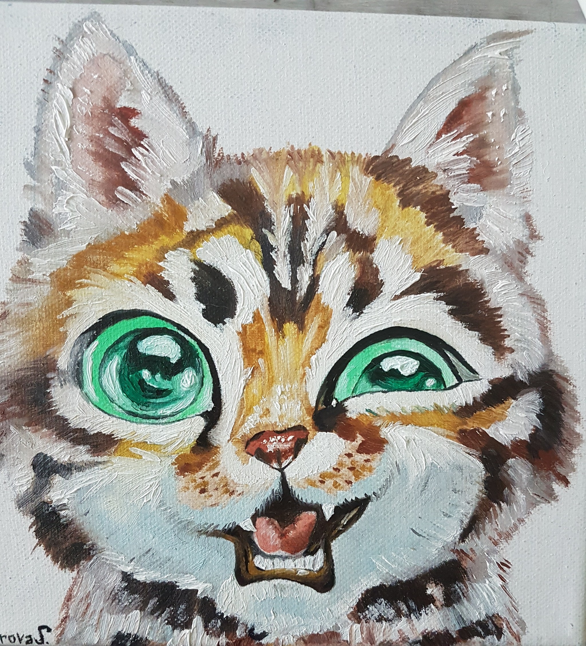 My cats - My, cat, Catomafia, Drawing, Oil painting, Workout, Longpost