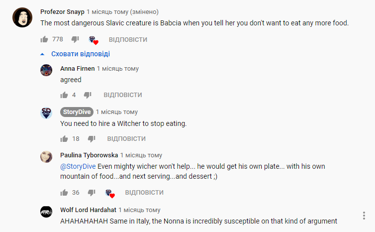 You should not be afraid of Stryga, not Leshy, and not even the Wild Hunt - Witcher, Youtube, Screenshot, Comments