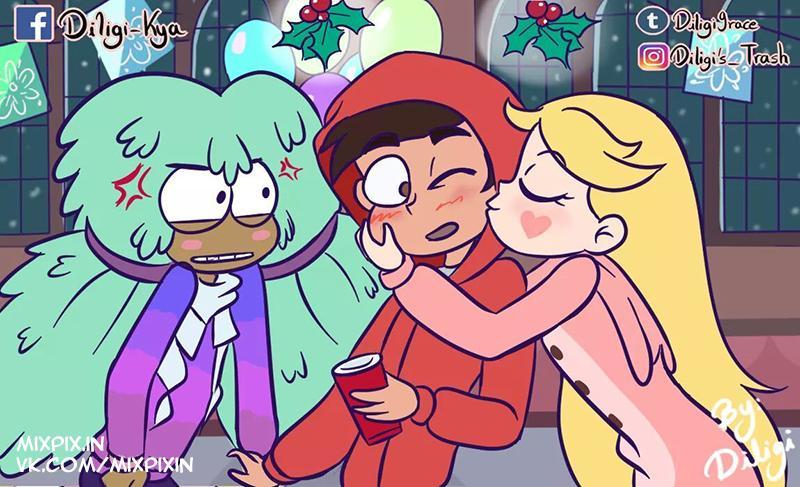 Star vs. the forces of evil Comic (Mistletoe 3) - Star vs Forces of Evil, Cartoons, Comics, Star butterfly, Marco diaz, Tom lucitor, Longpost