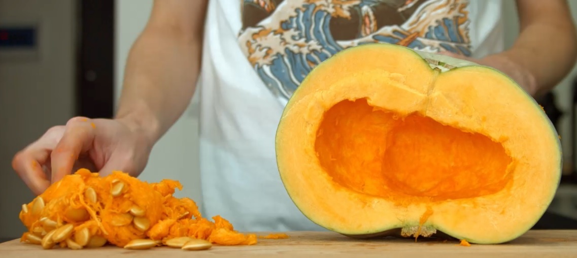 Cheese pumpkin - My, Pumpkin, Snack, Recipe, Video recipe, Cooking, Video, Longpost