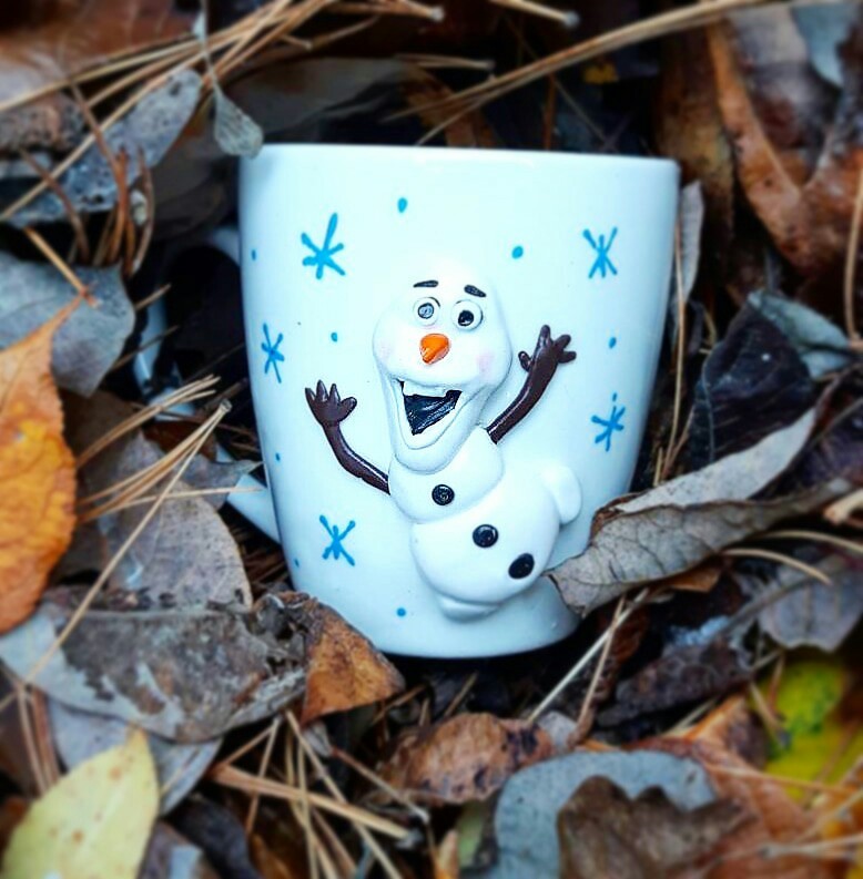 How are you preparing for the new year?! Lately I've been sculpting everything related to the New Year theme. And this is what happens - My, Polymer clay, New Year, Handmade, Mug with decor, Mug decor with polymer clay, Longpost