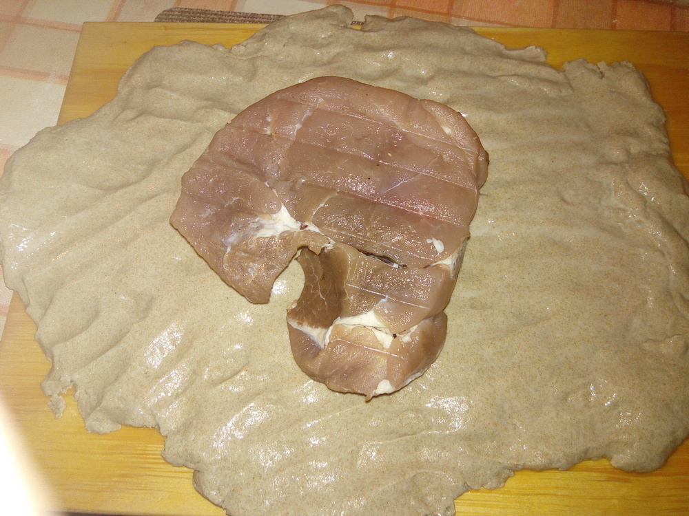 Ham in rye dough. - My, Meat, Ham, Recipe, Food, Cooking, Longpost