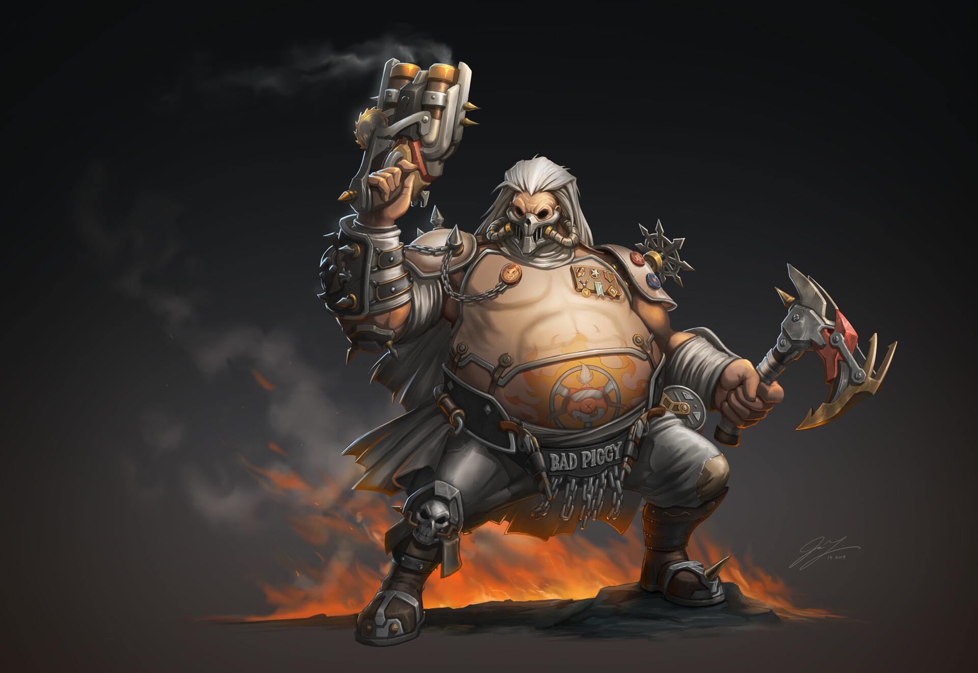 Immortal Hog. - Overwatch, Roadhog, Art