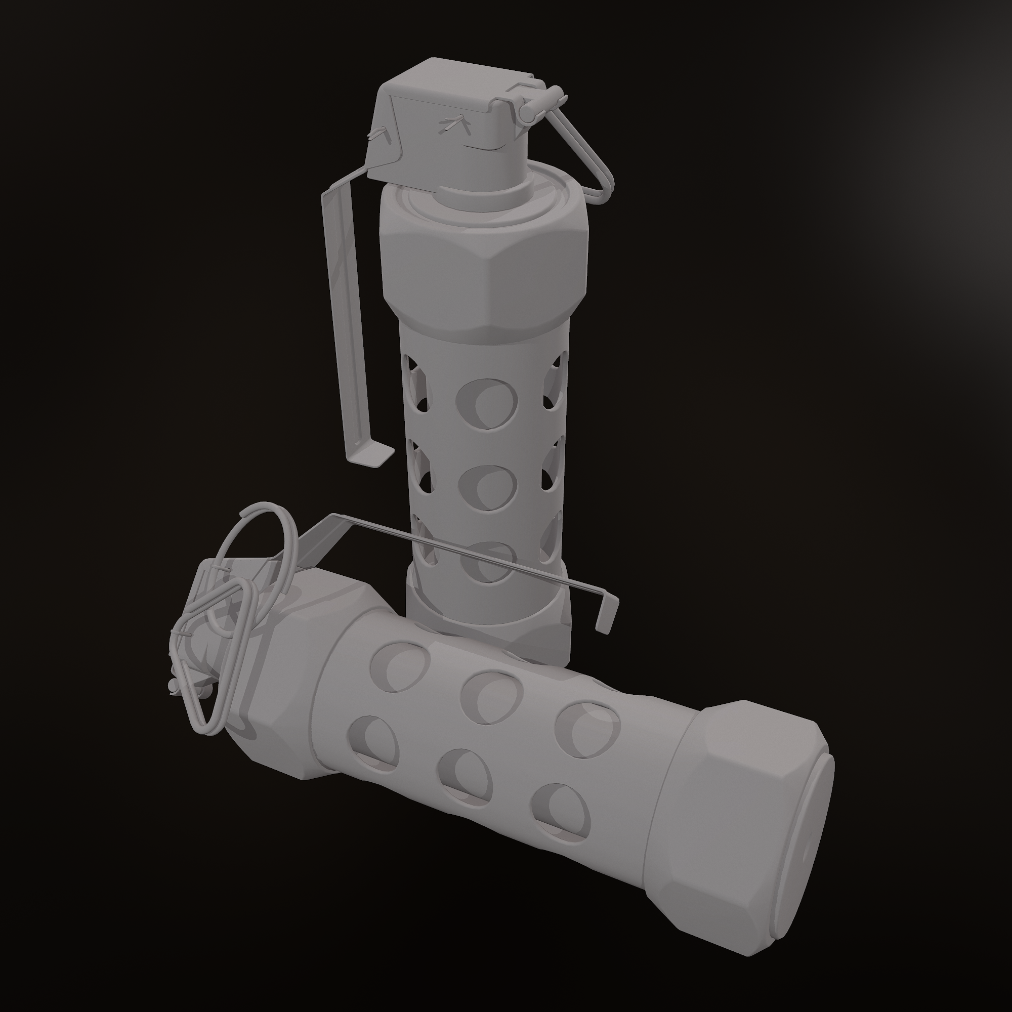 I'll throw more of my assets on the fan - My, Foundry Modo, Substance painter, Game art, Grenade, Longpost