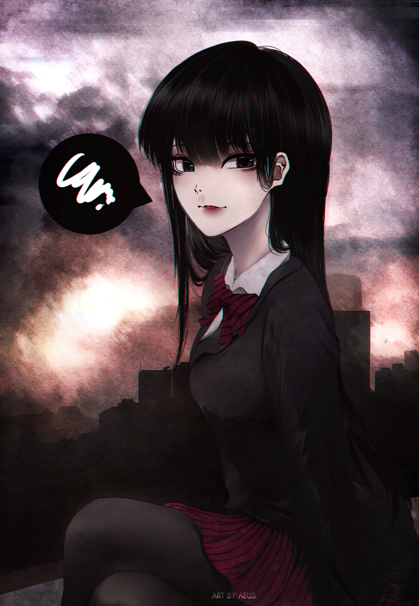 Komi-san - Komi-San wa Comyushou desu, Anime Art, Аниме, Shouko Komi