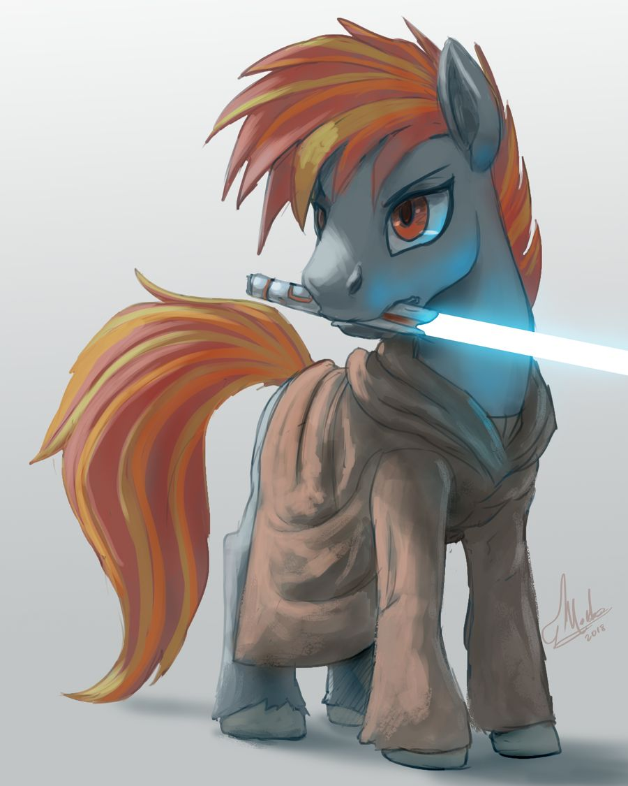 May the force be with you - My little pony, Star Wars, Crossover, Jedi, Original character, Raikohillust