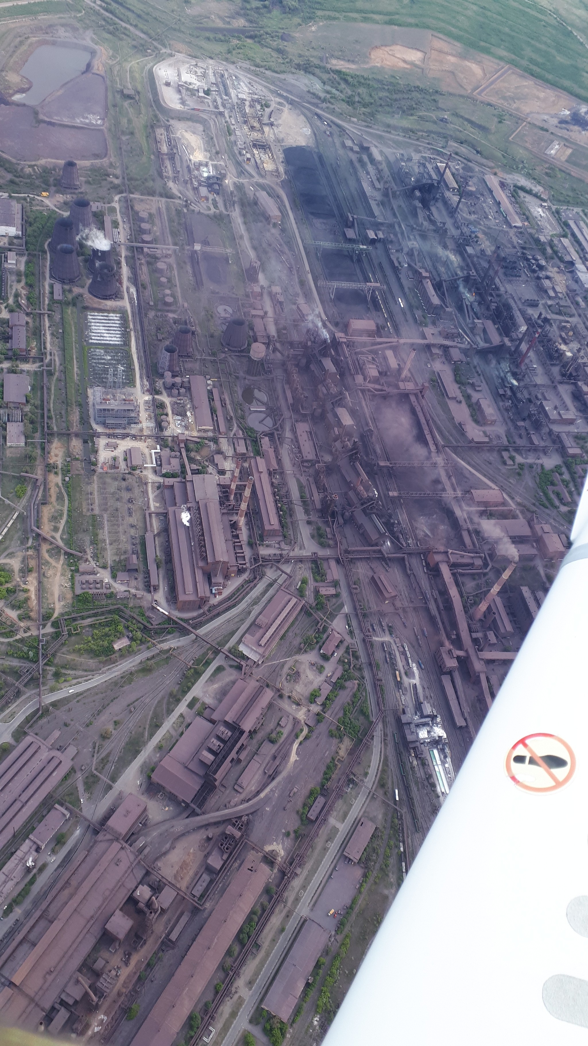 Novotroitsk from above - My, Airplane, Aerial photography, Novotroitsk