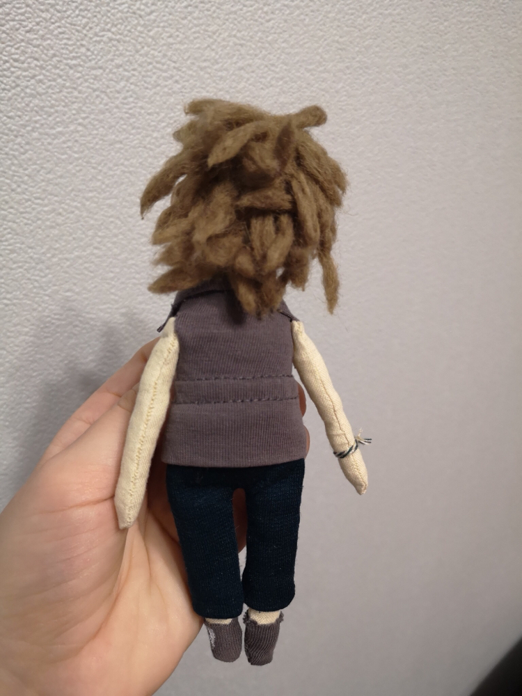 Small as a cookie :) - My, Needlework without process, Dreadlocks, Textile doll, Rasta, Rastaman, Dreadlocks, Doll, Handmade dolls, Longpost