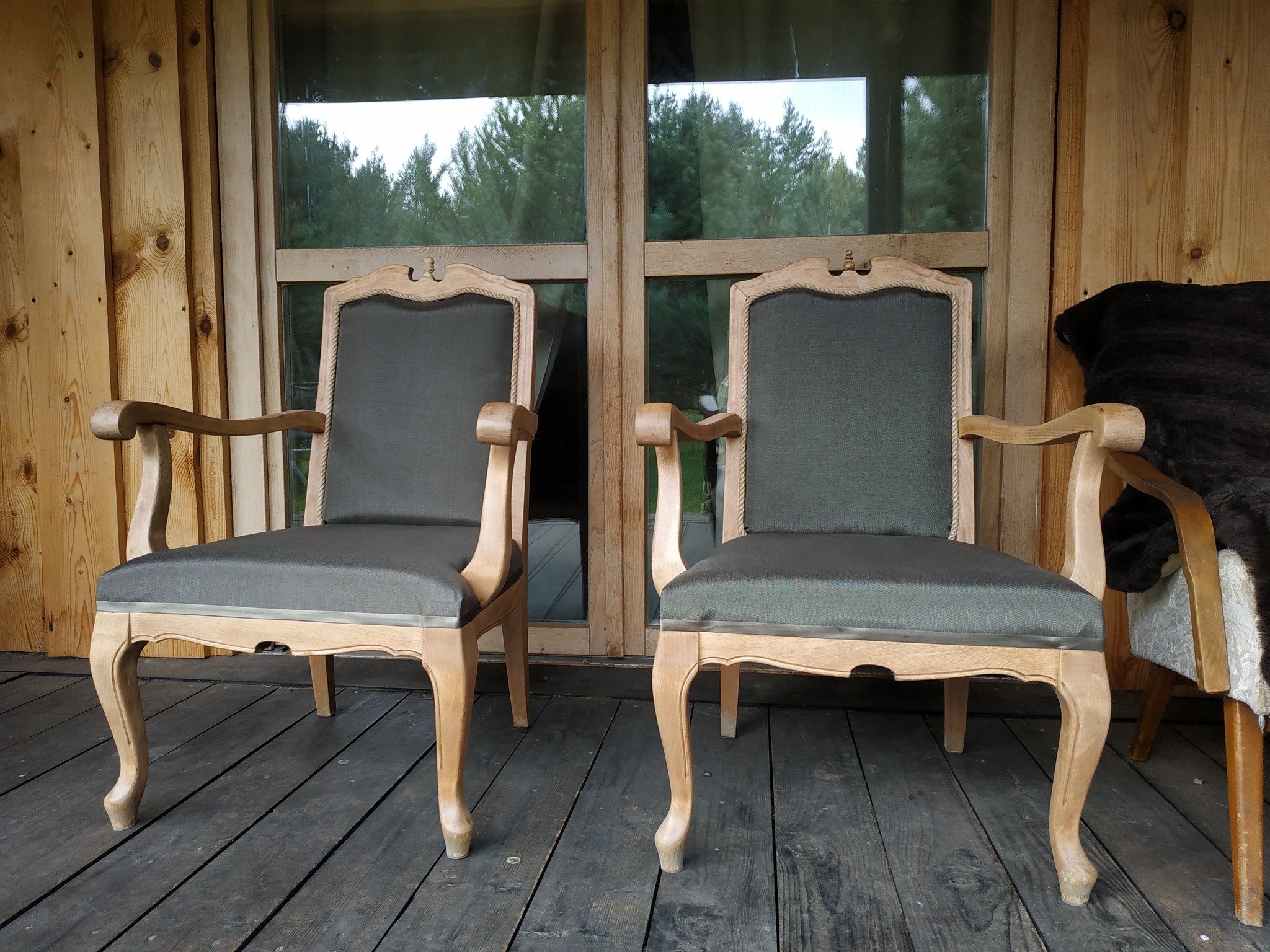 Amateurish restoration of old armchairs. - My, Restoration, Armchair, Workshop, Mat, Longpost