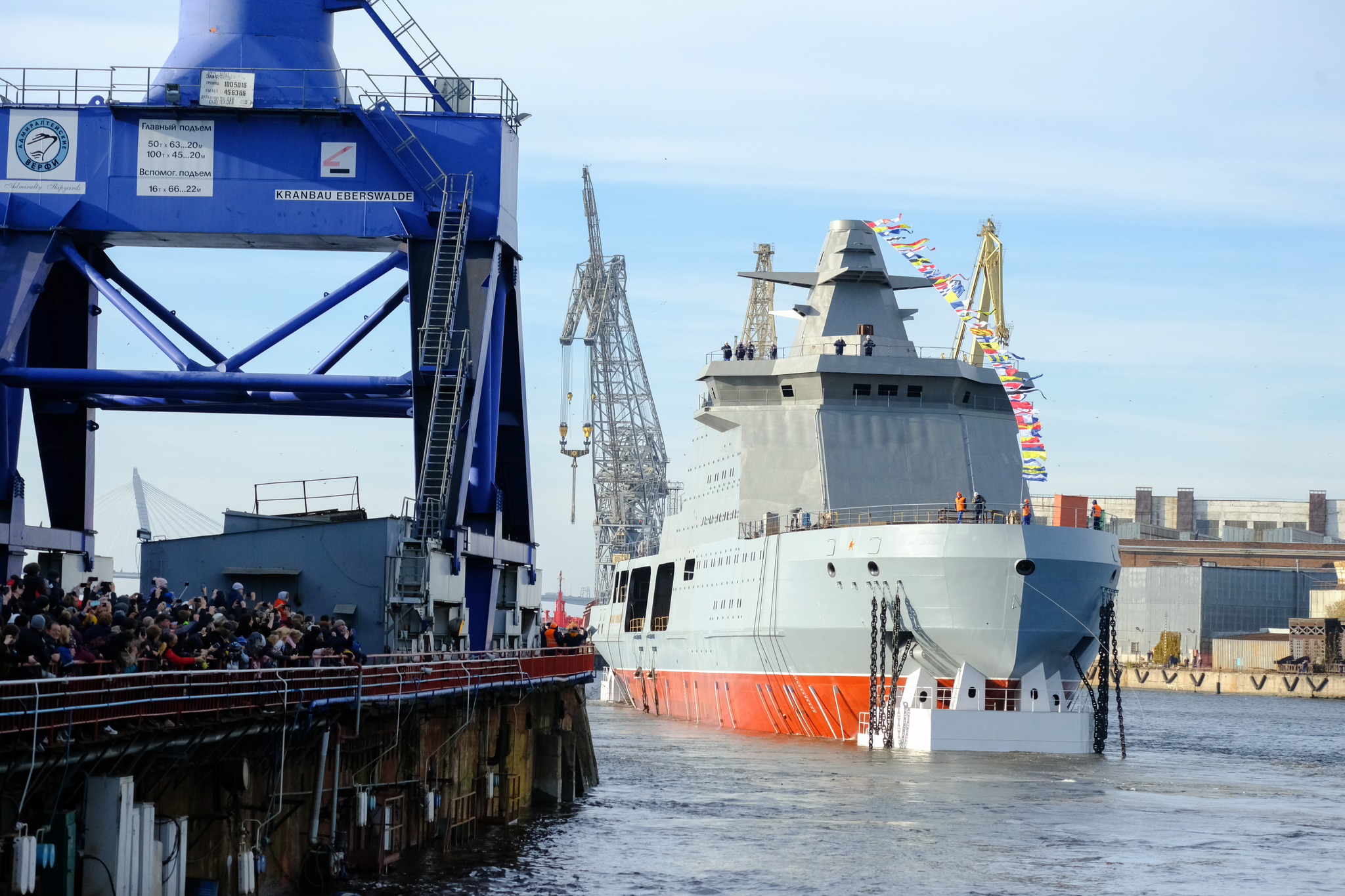 The world's first patrol icebreaker was launched in St. Petersburg - Arctic, Ship, Saint Petersburg, news, The photo