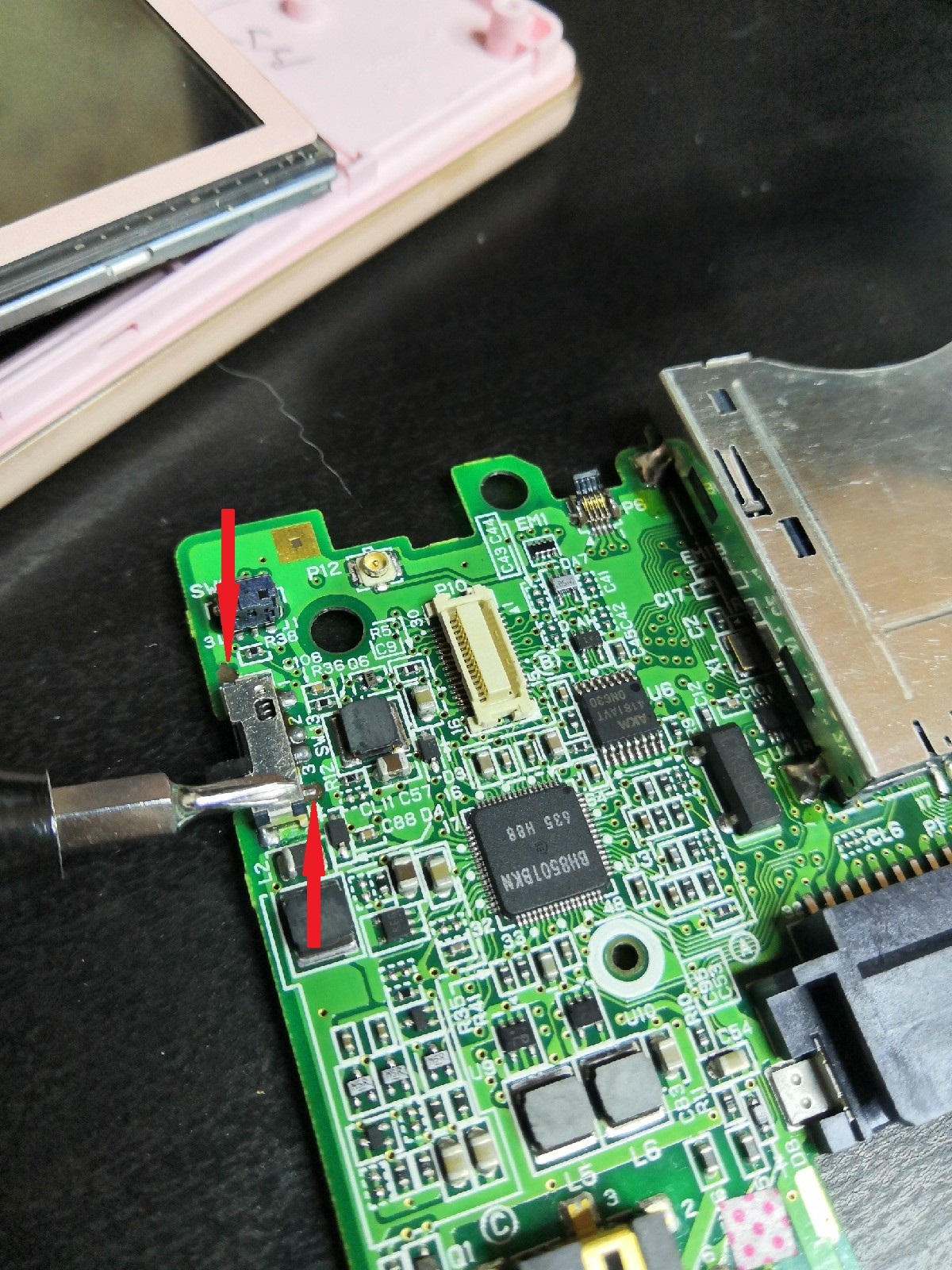 Replacing the power button on the Nintendo DS Lite - My, Nintendo, Repair of equipment