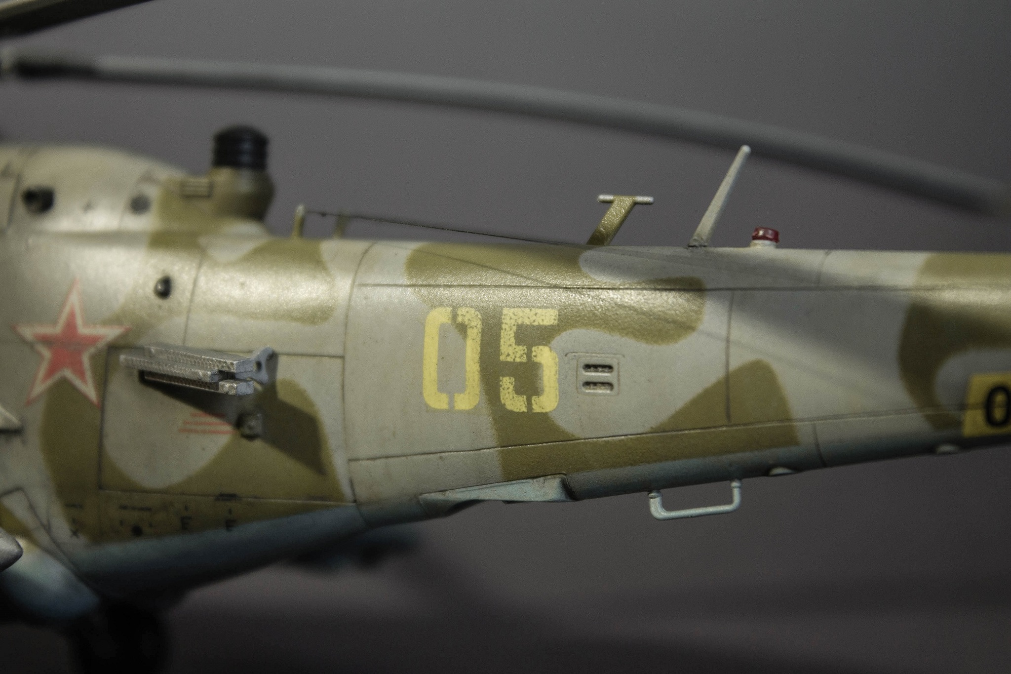 MI-24 V. Scale 1/72. Star - My, Mi-24, Models, Helicopter, Stand modeling, Longpost