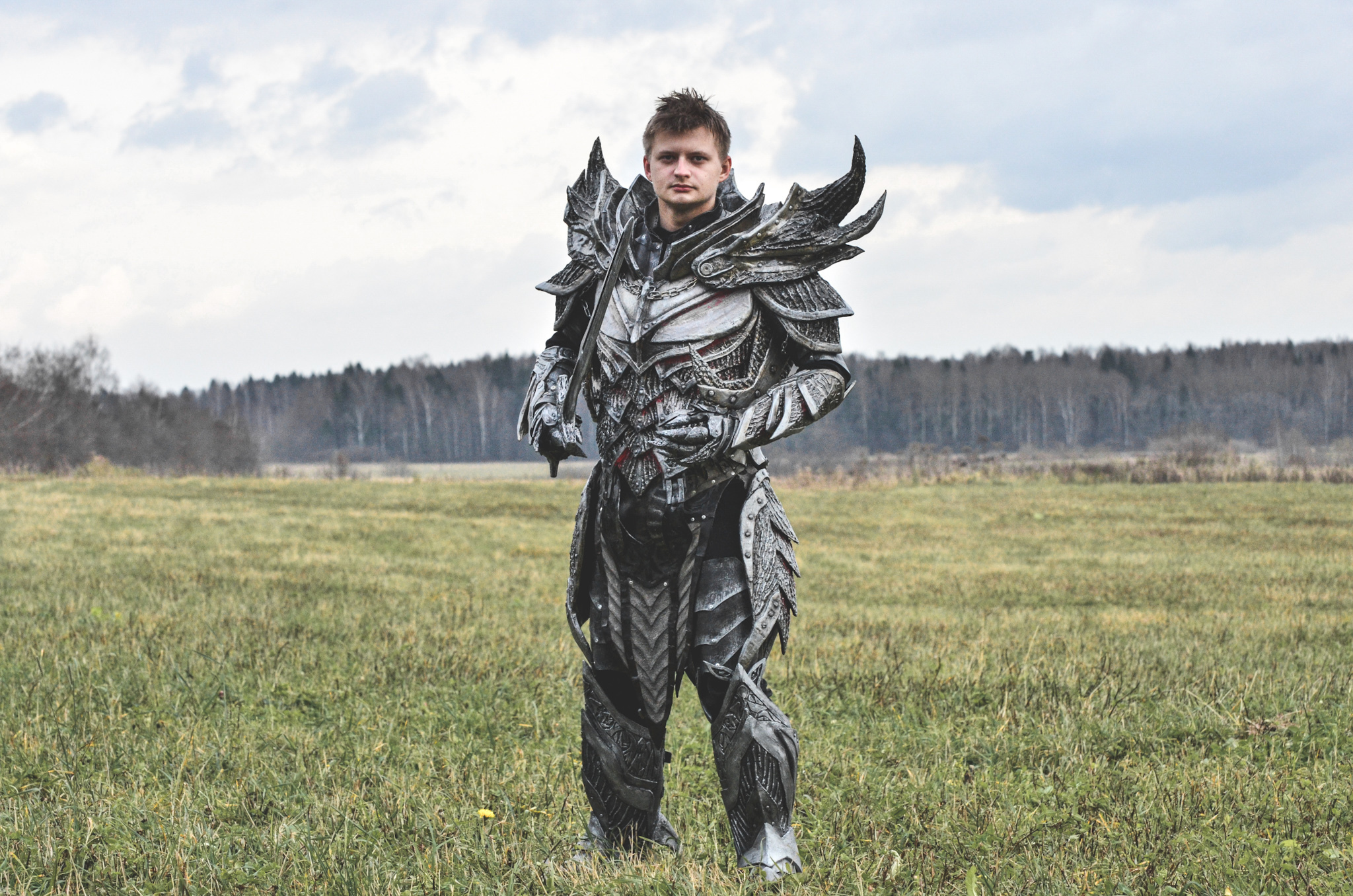 Dovahkiin in Daedric armor. My first full cosplay - My, The elder scrolls, Cosplay, Russian cosplay, Daedra, The Elder Scrolls V: Skyrim, Lowcost cosplay, Longpost