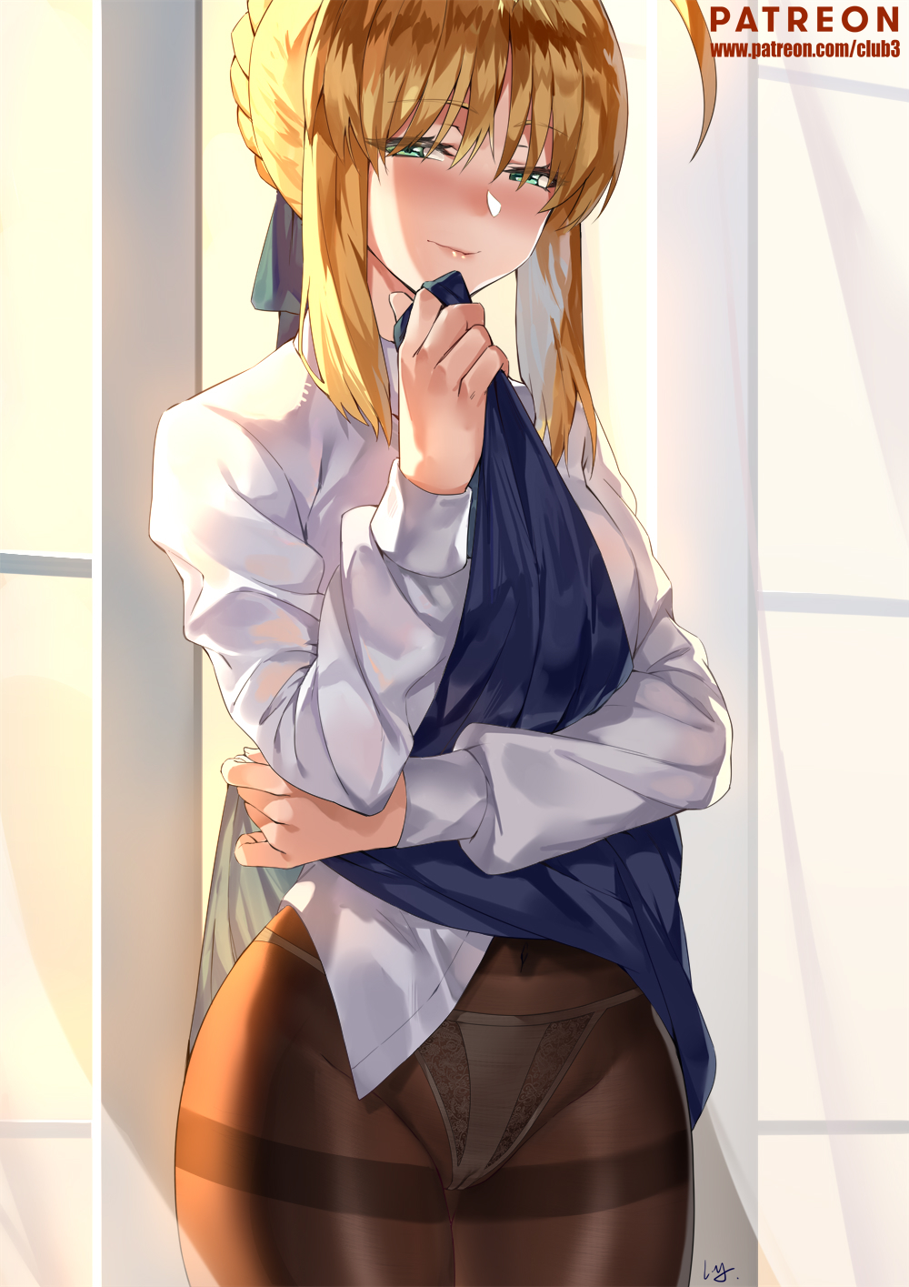 Saber - NSFW, Аниме, Anime Art, Fate Grand Order, Saber, Панцу