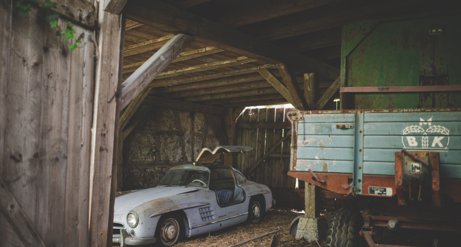 The most beautiful Mercedes was found, which stood in an ordinary barn for 53 years!!! - Mercedes, Rarity, Retro, Classic, Find, Barn, Longpost, Yandex Zen