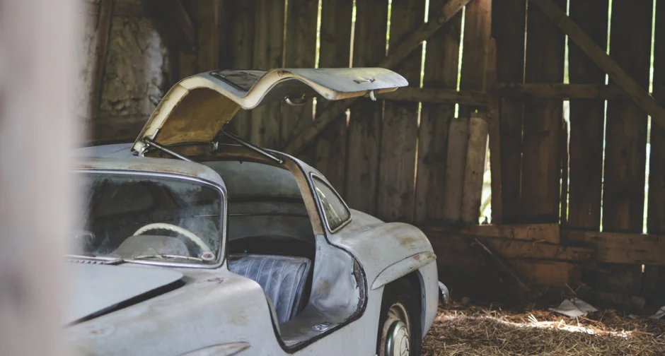 The most beautiful Mercedes was found, which stood in an ordinary barn for 53 years!!! - Mercedes, Rarity, Retro, Classic, Find, Barn, Longpost, Yandex Zen