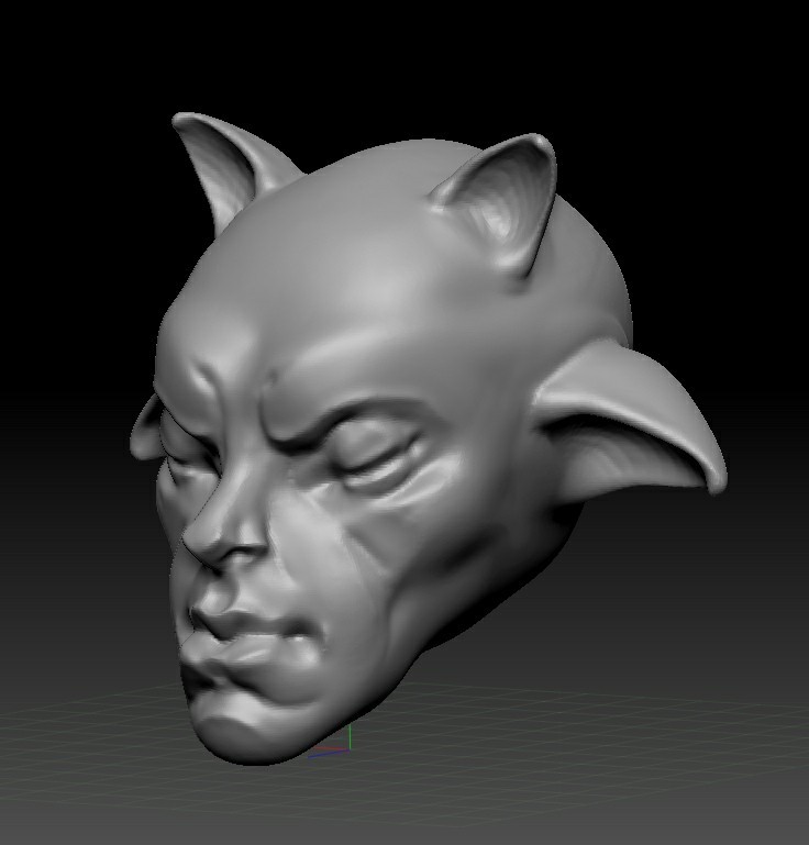 Влажные фантазии или моя первая работа в z brush. - Моё, Zbrush, Скульптура, Аватар, Длиннопост