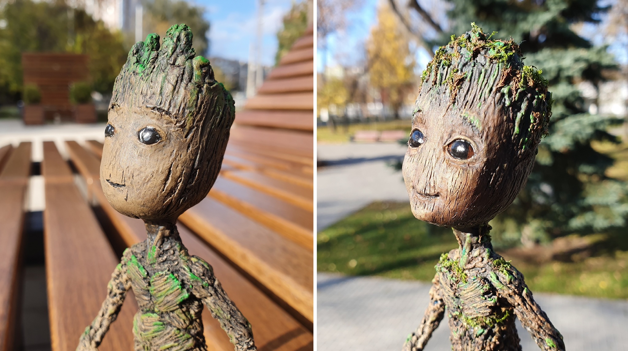 Baby Groot figurine - working on mistakes. Humorous story with pictures. - My, Groot, Guardians of the Galaxy Vol. 2, Polymer clay, With your own hands, Needlework with process, Humor, Longpost