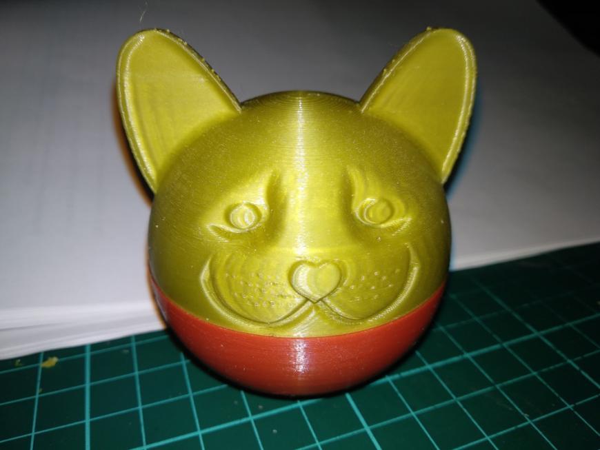 Frog toy and cat box on a 3D printer - My, Longpost, Toys, 3D printer, Frogs, cat, Compass-3D