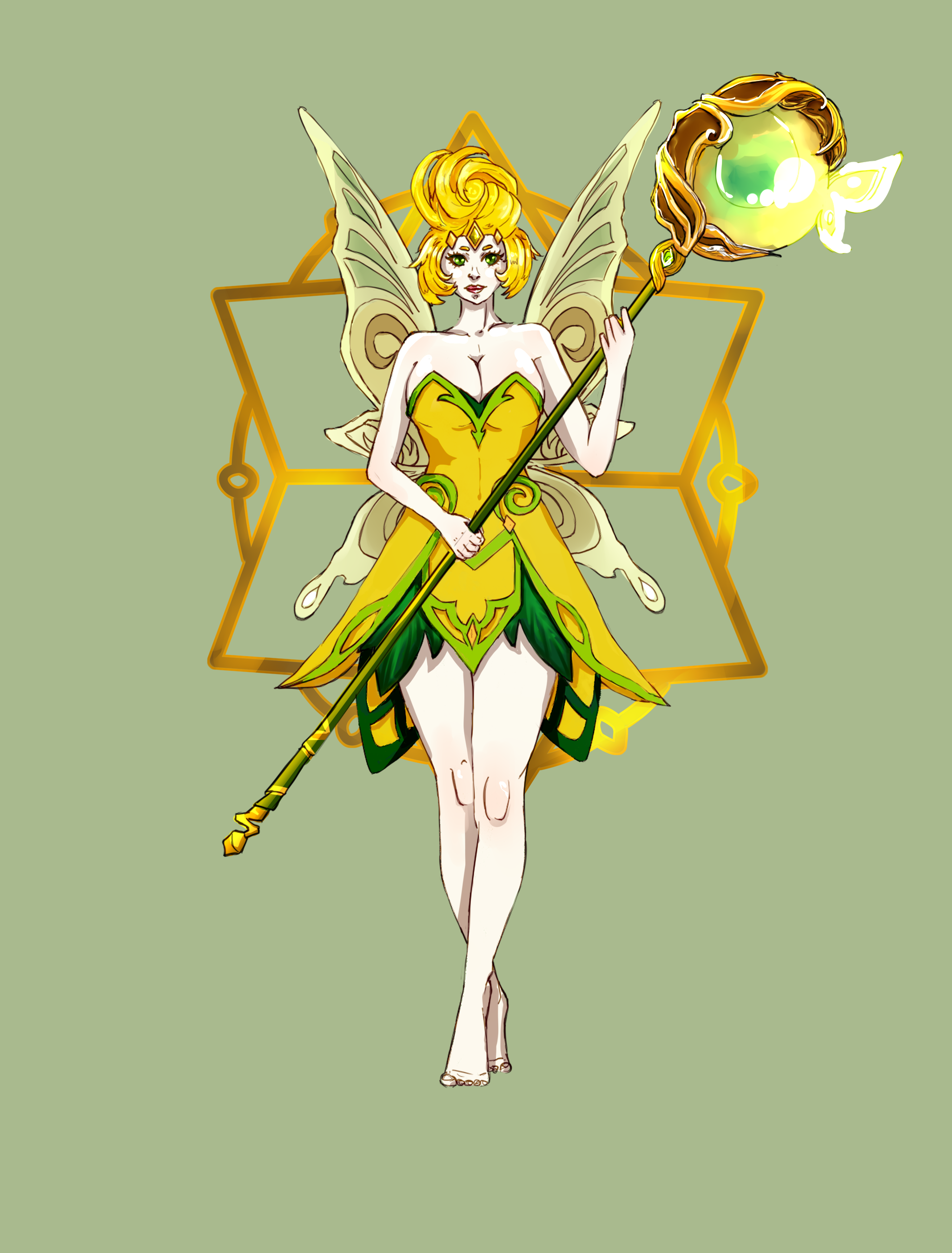 Shannon, all evolutions - My, Art, Summoners War, Digital, Game art, Longpost