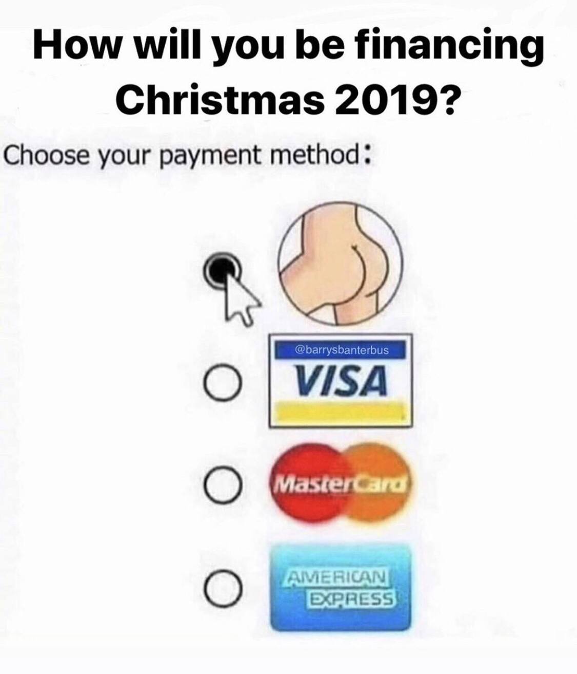 How will you pay for Christmas 2019? - Humor, Payment