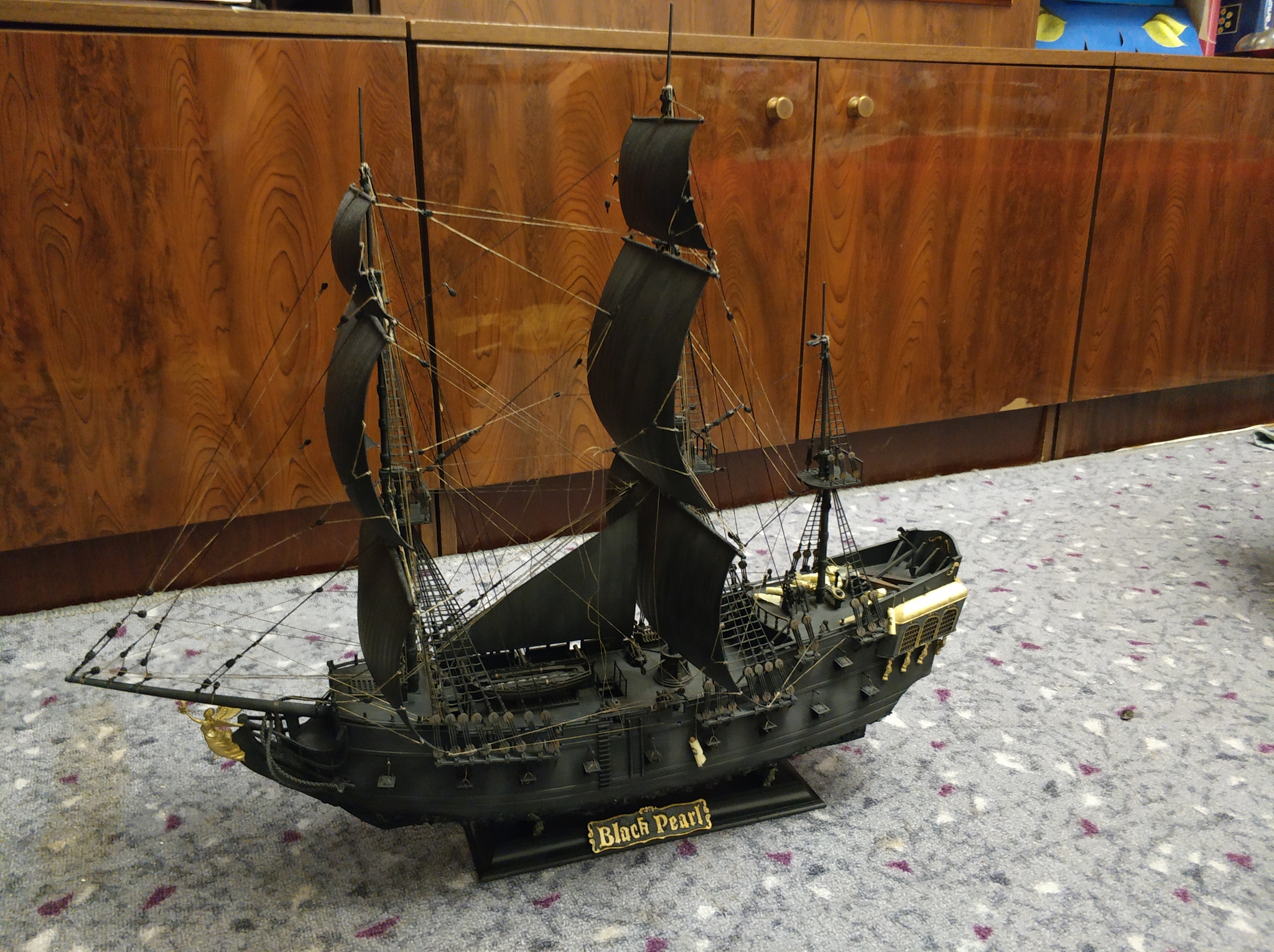 Black Pearl 2 attempt No. 2 - My, Black Pearl, Ship, Captain Jack Sparrow, Pirates of the Caribbean, Longpost